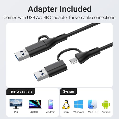 INGA Computer Speakers, USB Plug and Play Desktop Speakers, Wired Computer Soundbar for Gaming/Meetings, Easily Clamps to Monitor, Compatible with PC, MAC, Laptop 10 W - size: Speaker