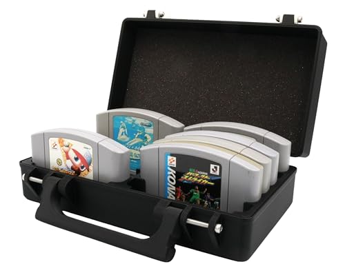 Game Carrying Case for Nintendo 64 (N64) - Holds 12 Cartridges