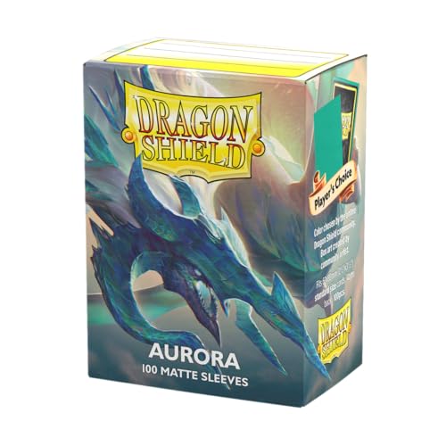 Dragon Shield | Standard Size Card Matte Sleeves | 100 - Smooth & Tough Premium TCG Sleeves | Compatible with Pokemon, Flesh & Blood, One Piece & Magic the Gathering | Aurora - Players' Choice - color: Aurora - Players' Choice