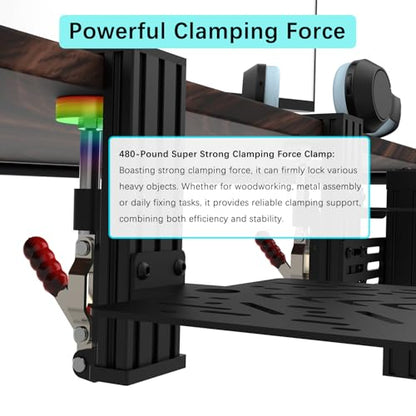 EG STARTS Desk Mount Clamp Sim Racing Wheel Stand Steering Shifter Mounts | For Logitech G25 G27 G29 G920 G923, For Thrustmaster T248 T300 T-GT TS-PC T330TS, Racing Steering Shifter Mounts
