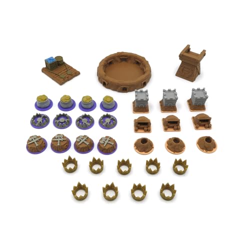 All in Upgrade Kit for Root - 138 Pieces | Board Game Accessory Compatible with The Base Game and Riverfolk, Underworld and The Marauder Expansions.