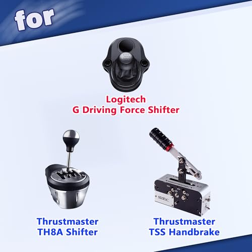 Racing Shifter Stand Handbrake Desk Mount for Racing Sim Shifter Handbrake Compatible with Logitech G Driving Force, Thrustmaster TH8A, TSSH