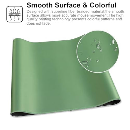 XXL Gaming Mouse Pad 35.4x15.7 Professional Large Mouse Pad & Computer Game Mouse Mat-90x40 Olivegreenus - color: 90x40 Olivegreenus, size: 35.4x15.7x0.1IN