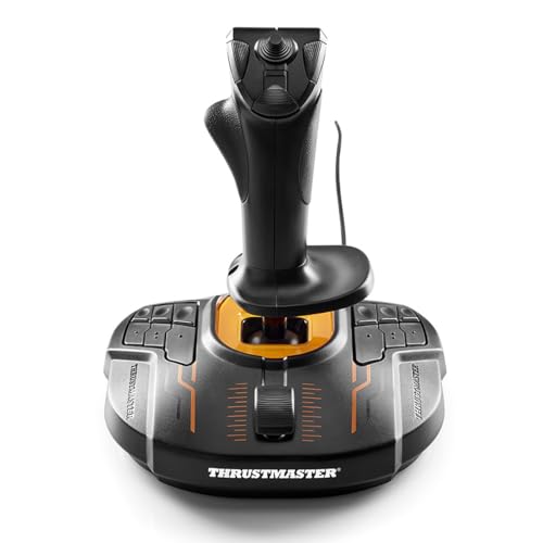 Thrustmaster T16000M FCS - Precision Combat Flight Sim Joystick - PC | Drift-free H.E.A.R.T sensors, 16 programable buttons, 8-way hat switch, 4 axes, twist rudder, integrated throttle - style: Flight Stick T16000M FCS