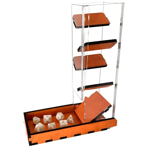 C4Labs Tall 10″ Dice Tower & Basic Tray – Chroma Series – Orange - color: Orange