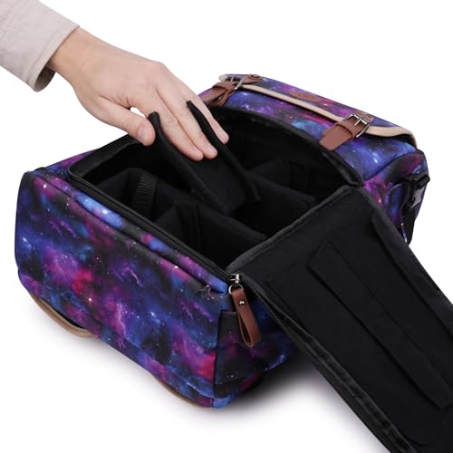 ENHANCE Designer Edition TCG Backpack - MTG Deck Bag Card Binder Space, TCG Deck Box Storage, MTG Playmat Holder - Card Storage Compatible with Magic the Gathering, Pokemon, Lorcana (Canvas Galaxy) - color: Canvas Galaxy