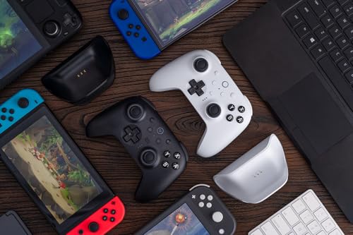 8BitDo Ultimate 2 Bluetooth Controller for Switch/Switch 2 & Windows PC, Switch Pro Controller with TMR Joysticks, Switchable Hall Effect/Tactile Triggers, Vibration and Motion Control - Black - color: Black, style: Ultimate 2 Bluetooth