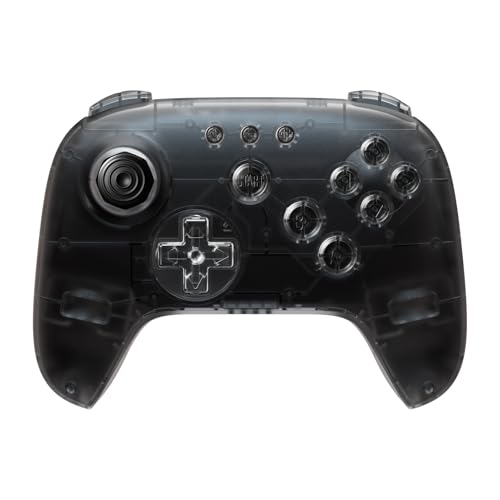 8Bitdo 64 Bluetooth Controller for Analogue 3D, Smoke | Switch/Switch 2, Windows and Android Support, Wired USB, D-Input/S-Input Modes, Hall Effect Joystick, Vibration - color: Smoke