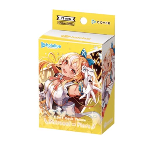 Hololive Official Card Game: Yellow Shiranui Flare Start Deck SD07E | Pre-Constructed 71-Card Starter Set with Main Deck, Cheer Deck & Oshi Holomem Cards
