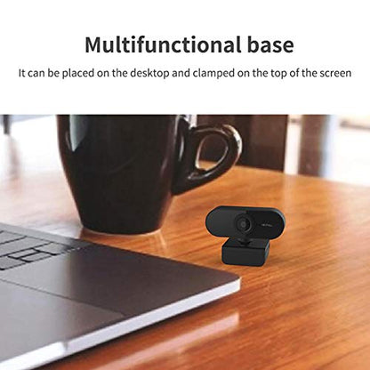 Full HD 1080P Webcam with Microphone Streaming Web Camera for Video Calling and Recording USB PC Camera Computer Camera for, Laptop & Desktop, Plug and Play, 360° Flexible