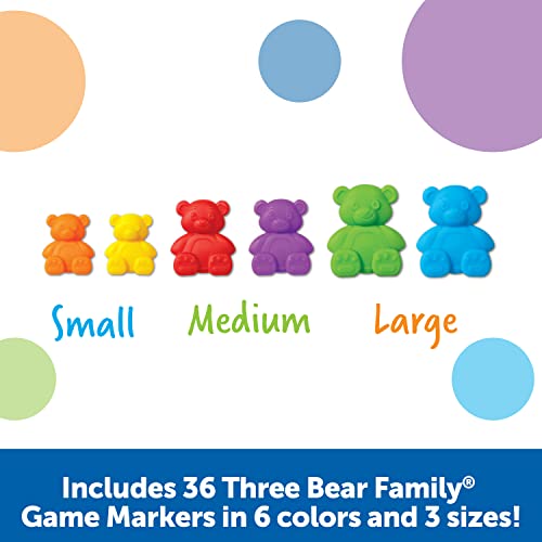 Learning Resources Bingo Bears - Custom Bingo Game for Kids, Matching Games for Toddlers 3-5, Toddler Board Games, Practice Counting and Color Recognition, Preschool and Kindergarten Classroom Toys