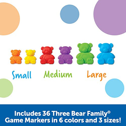 Learning Resources Bingo Bears - Custom Bingo Game for Kids, Matching Games for Toddlers 3-5, Toddler Board Games, Practice Counting and Color Recognition, Preschool and Kindergarten Classroom Toys