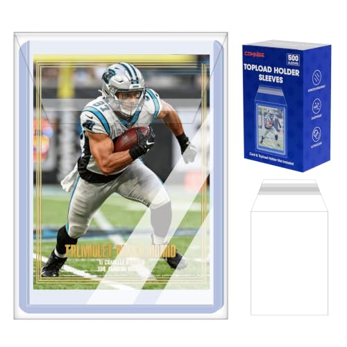 500ct Toploader Sleeves- Resealable Clear Protector for Top Loader Holder | Clear Sleeves Fit 35PT-75PT Toploaders, Protect Top Loader Holders from Scratches and Dust, Ideal for Storage and Shipping - size: Toploader Sleeves 500