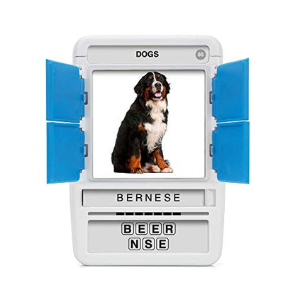 100 PICS Dogs Travel Game | Learn 100 Dog Breeds Flash Cards with Slide Reveal Case | Card Game, Gift, Stocking Stuffer | for Kids and Adults | Ages 6+ - style: Dogs