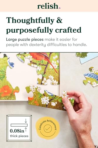Relish Large Piece Puzzles for Seniors, 13 Piece Life of a Kitten Jigsaw Puzzle, Dementia Products for Elderly - style: Life of a Kitten