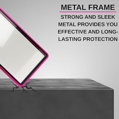 RedCap Magnetic Aluminum PSA Graded Card Holder 35PT Premium PSA Slab Protector Display Case with UV Resistant Glass Fits Standard PSA Graded Sports Trading Cards - Pink Mirage - color: Pink Mirage