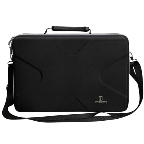 Tourmate Hard Storage Case for BOIFUN/YOTON/POFOTO/PJGCWB/WONNIE 17.5" Portable DVD Player，14'' 15.5" 15.7" 16.9" With Fixed Spring Rope EVA Box (Only Case)(Only BOX) - color: Black