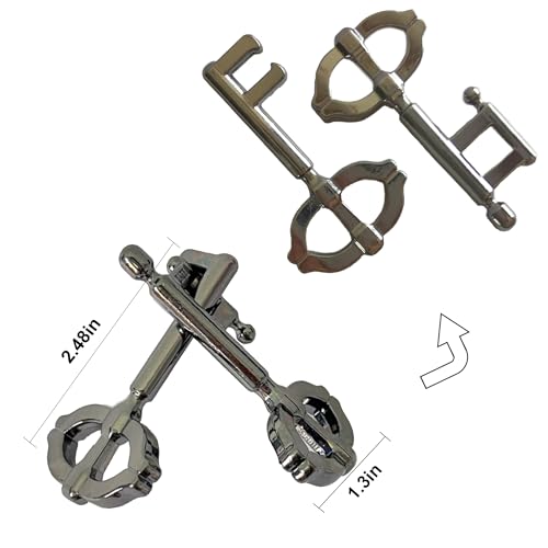 Metal Brain Teasers Puzzles 3PCS | Unlock Interlocking Puzzles