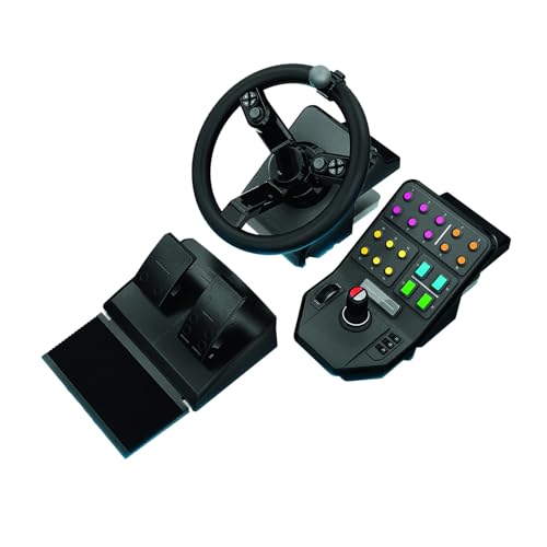 Logitech G Farm Simulator Bundle 2nd Generation Steering Wheel Controller | 2nd Generation, for Farm Simulation 2025 and previous versions, vehicle control deck, controller bundle - style: Complete Bundle