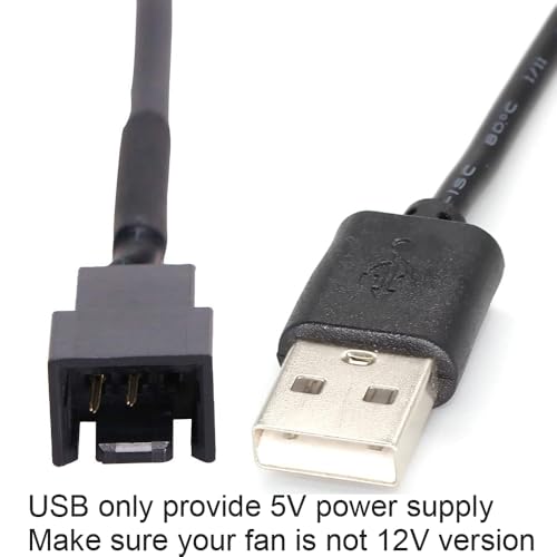 Gebildet 3pcs USB to 3pin/4pin PWM 5V USB Sleeve Fan Power Adapter Cable with USB Fan Governor Speed Control Knob ON/Off Switch - style: USB controller (1 to 1)