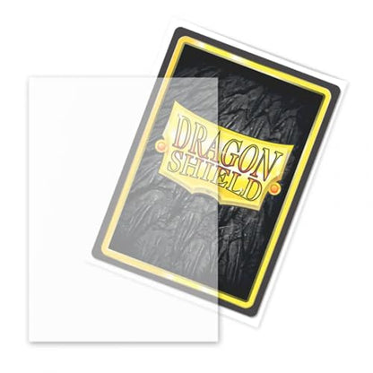 Dragon Shield | Standard Size Card Matte Sleeves | 100 CT - Non Glare Smooth & Tough Premium TCG Sleeves | Compatible with Pokemon, Flesh & Blood, One Piece & Magic the Gathering | Clear - color: Clear