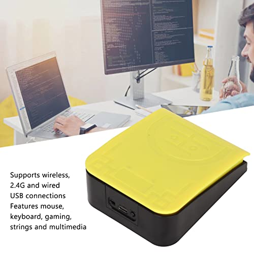 USB Single Foot Switch Control, One Key Programmable Computer Keyboard Action Pedal with 3 Connection Mode Bluetooth Foot Pedal Switch Gaming