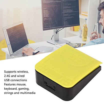 USB Single Foot Switch Control, One Key Programmable Computer Keyboard Action Pedal with 3 Connection Mode Bluetooth Foot Pedal Switch Gaming