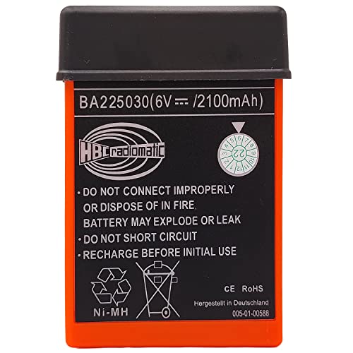 (2-Pack) 6V BA225030 Ni-Mh Rechargeable Battery 2100mAh HBC Radiomatic BA225030 for HBC Crane Remote Control Pump Truck Battery