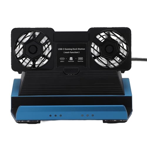 for Legion Go for Claw Docking Station, HDMI 4K 60Hz Gigabit Ethernet 10 in 1 Handheld Gaming Console Dock with Dual Cooling Fan, USB 3.0 PD100W M.2 NVMe Slot