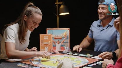 Tennis Board Game for Adults & Kids - 2-6 Player Strategy Game | Tennis Gifts for Men, Women & Fans | Family Game Night | World's First Tennis Tour Board Game