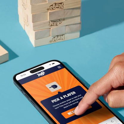 Official Hasbro Games Jenga Game | Digital Die for 6 More Ways to Play | Original Wood Block Game | Stacking Tower | Ages 6+ | 1+ Players | Party Games