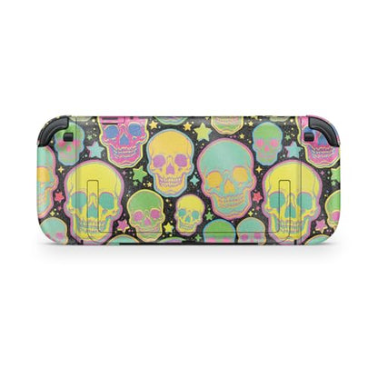 Glossy Glitter Gaming Skin Compatible with Nintendo Switch 2 Console Only - Candy Skulls - Premium 3M Vinyl Protective Wrap Decal Cover - Easy to Apply | Crafted in The USA by MightySkins - color: Candy Skulls, size: Switch 2 Console Skin Only, style: Glo
