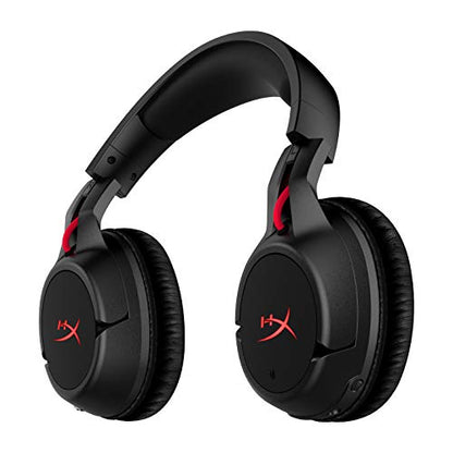HyperX Cloud Flight - Wireless Gaming Headset, Long Lasting Battery up to 30 Hours, Detachable Noise Cancelling Microphone, Red LED Light, Comfortable Memory Foam, Works with PC, PS4 & PS5 - style: Stereo