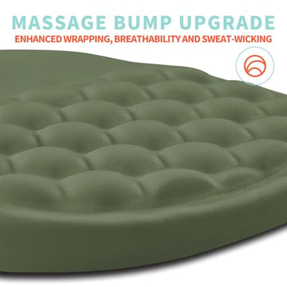 Ergonomic Mouse Pad Wrist Support with Memory Foam Massage Bulge, Carpal Tunnel Pain Relief Mousepad Wrist Rest for Mouse(12x8 inch,Olive Green) - color: Kg019-olive Green