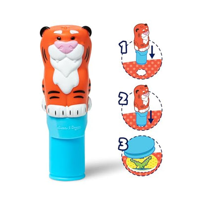 Melissa & Doug Sticker Wow!™ 24-Page Activity Pad and Sticker Stamper, 300 Stickers, Arts and Crafts Fidget Toy Collectible Character – Tiger - for Kids Ages 3+ - FSC Certified - color: Tiger, size: Single