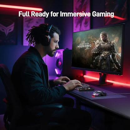 Acer Wired Gaming Mouse, 12,800 DPI RGB Ergonomic Computer Mouse for PC | Optical Sensor, 12 Backlit Modes, 8 Programmable Buttons, Software for DIY Keybinds, Rapid Fire, USB Mouse for Laptop