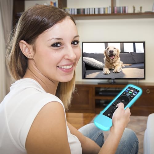 Case for Vizio XRT260 Voice Remote Control 2023/2021, Cover for VIZIO XRT260 Smart TV Remote Silicone Skin Sleeve Glow in The Dark Blue - color: Glow Blue