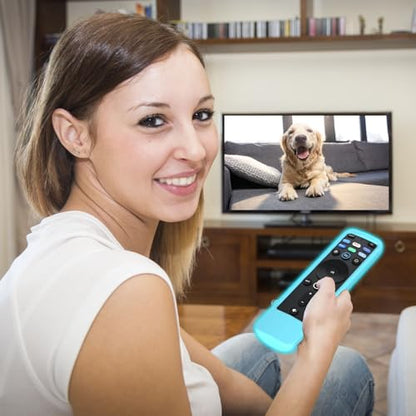 Case for Vizio XRT260 Voice Remote Control 2023/2021, Cover for VIZIO XRT260 Smart TV Remote Silicone Skin Sleeve Glow in The Dark Blue - color: Glow Blue