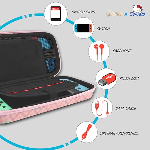 Sonix x Sanrio Carrying Case for Nintendo Switch 1, Protective Travel Case | Hello Kitty and Friends Latte Bears - color: Hello Kitty & Friends Latte Bears