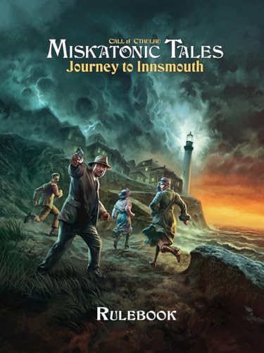Miskatonic Tales: Journey to Innsmouth by Chaosium Inc. | Ages 14+ | 1-4 Players | 90-180 Minute Playing Time | Storytelling Board Game