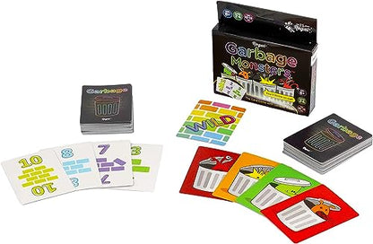 Regal Games Garbage Monsters Card Game Set for Kids, Teens & Adults - 2-4 Player Fun Family Games - Travel Playing Cards (16 Garbage Monsters Cards) - size: Garbage