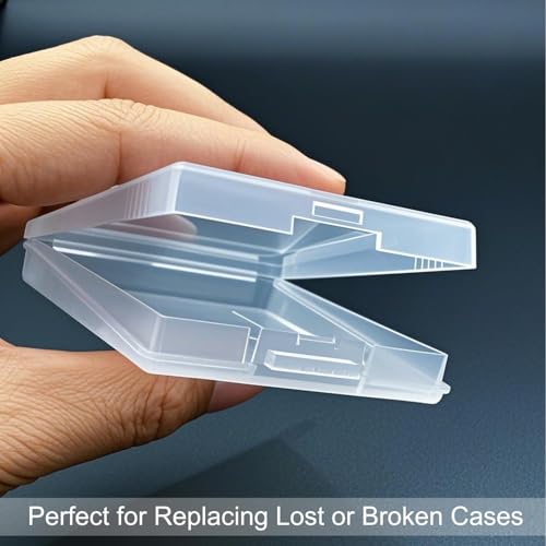 HUGJEPTTY Gameboy Color Case Gameboy Case 12PCS，Anti Dust Transparent Protective Game Cartridge Case Storage Box for Nintendo Gameboy Color GBC GB GBP（2.6x2.8x0.5Inch）