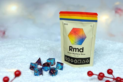 1985 Games Sharp Edge Polyhedral Dice Set – Mystery RPG Dice for Dungeons & Dragons & Tabletop RPGs | Pack of 6 - color: Resin Mystery Dice, size: Pack of 6