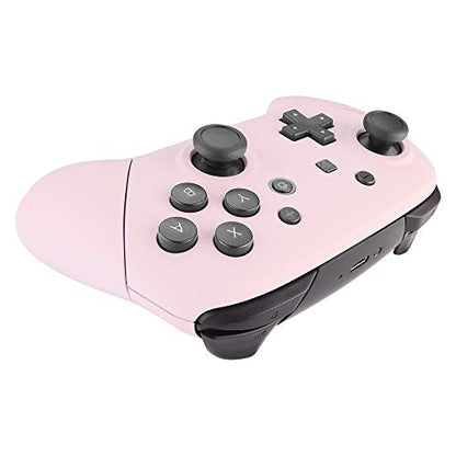 eXtremeRate Cherry Blossoms Pink Faceplate Backplate Handles for Nintendo Switch Pro Controller, DIY Replacement Hand Grip Housing Shell Cover for Nintendo Switch Pro - Controller NOT Included - color: Cherry Blossoms Pink