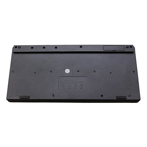 SR Mini Keyboard 2.4G Wireless Thin Light 78 Keys USB Multimedia Small for Pc Computer Laptop (Black) - color: Wireless
