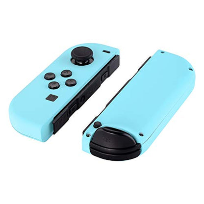 eXtremeRate DIY Replacement Shell Buttons for Nintendo Switch & Switch OLED, Heaven Blue Custom Housing Case with Full Set Button for Joycon Handheld Controller [Only The Shell, NOT The Joycon] - color: Heaven Blue