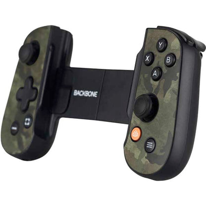 Skinit Decal Gaming Skin Compatible with Backbone One for iPhone Game Controller - Hunting Camo Design - color: Green - CAMOXX05