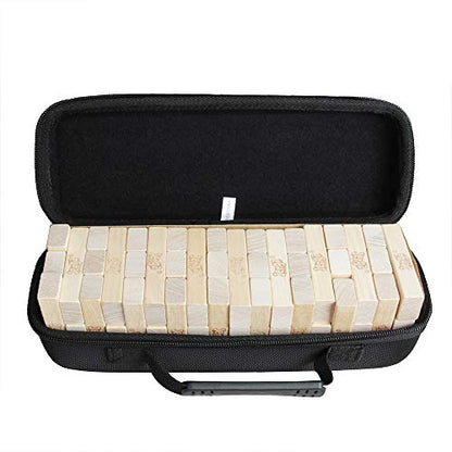 Anleo Hard Travel Case for Hasbro Gaming Jenga Classic Game (Only Case) | 충격 방지 몰드 내부, 긁힘 방지 안감, 내부 메시 포켓, 휴대용 운반 손잡이
