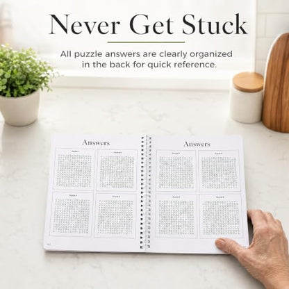 Large Print Word Search Book for Adults - 70 Relaxing & Easy to Read Puzzles for Seniors with Positive Healing Themes - The Perfect Stress-Relieving Brain Game Gift for Mom & Dad