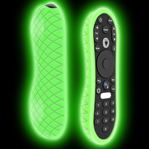Silicone Case for TiVo Stream 4K Remote, Anti-Slip Shockproof Protective Cover for TiVo Stream Remote Controller Sleeve Protector Skin (Glow Green) - color: Glow Green